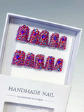 L198 - Short Pink Multicolor Duck Glitter