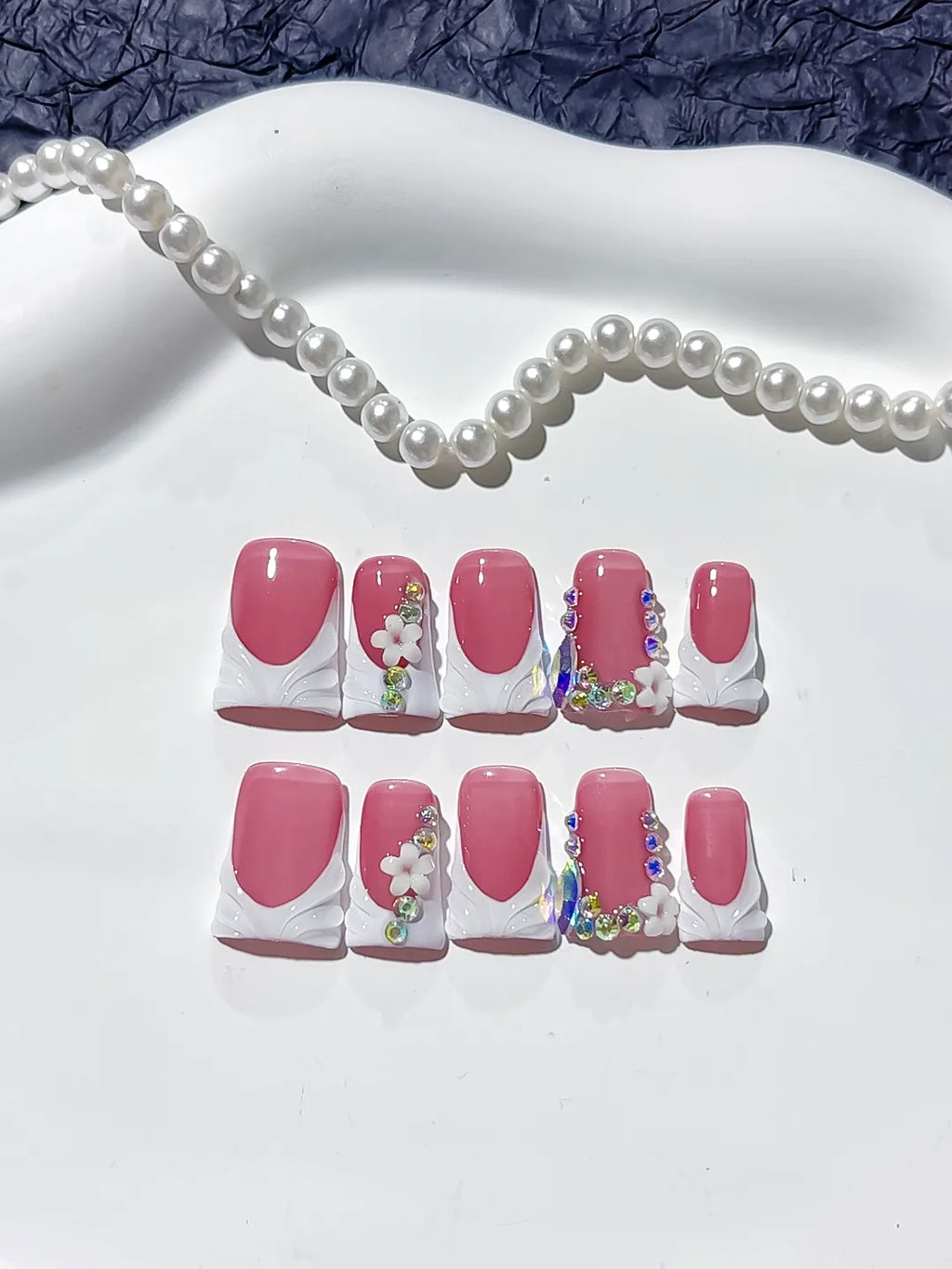 L235 - Short Pink Duck Solid color Glitter