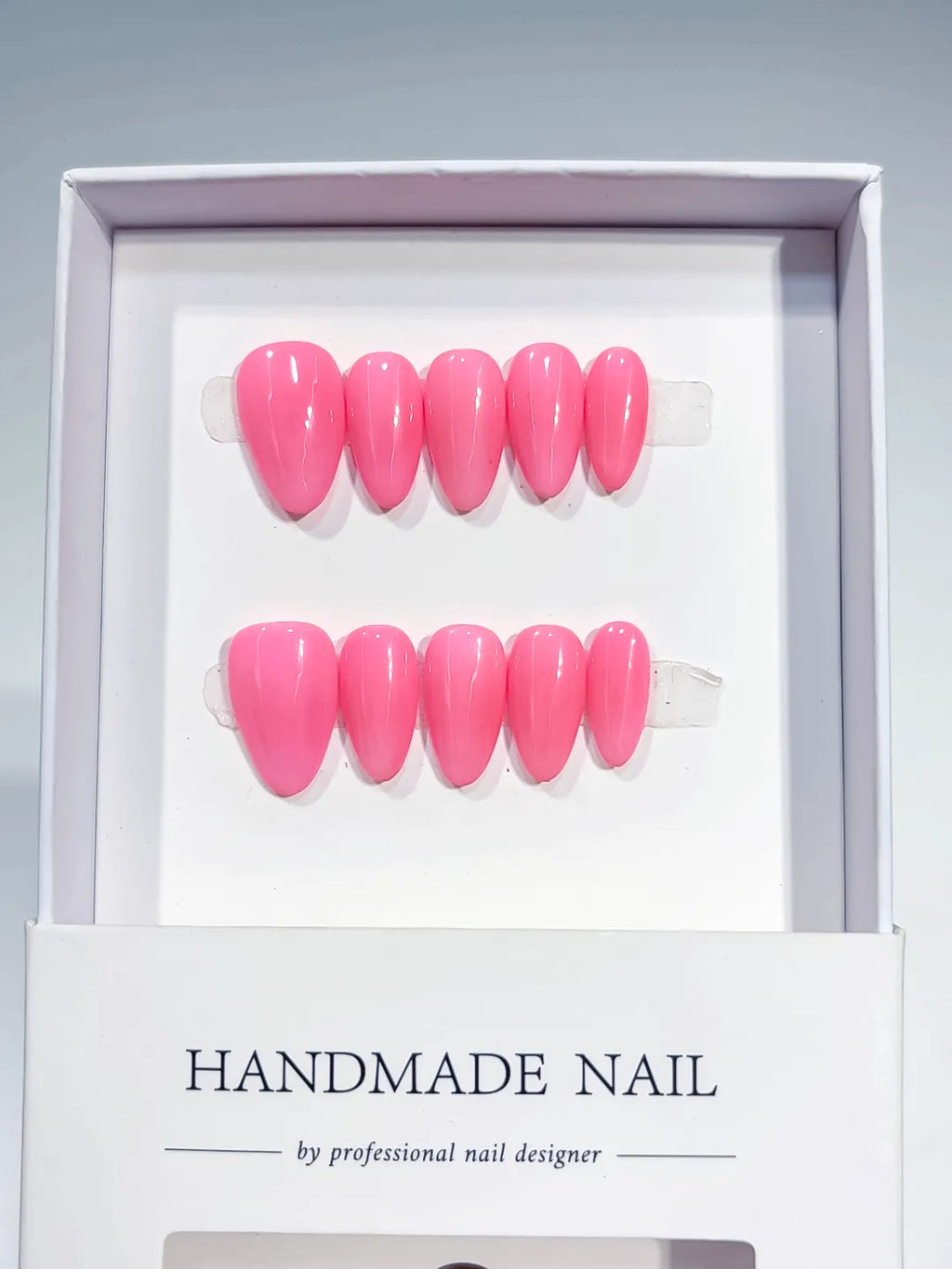 B111 - Short Pink Almond Solid color